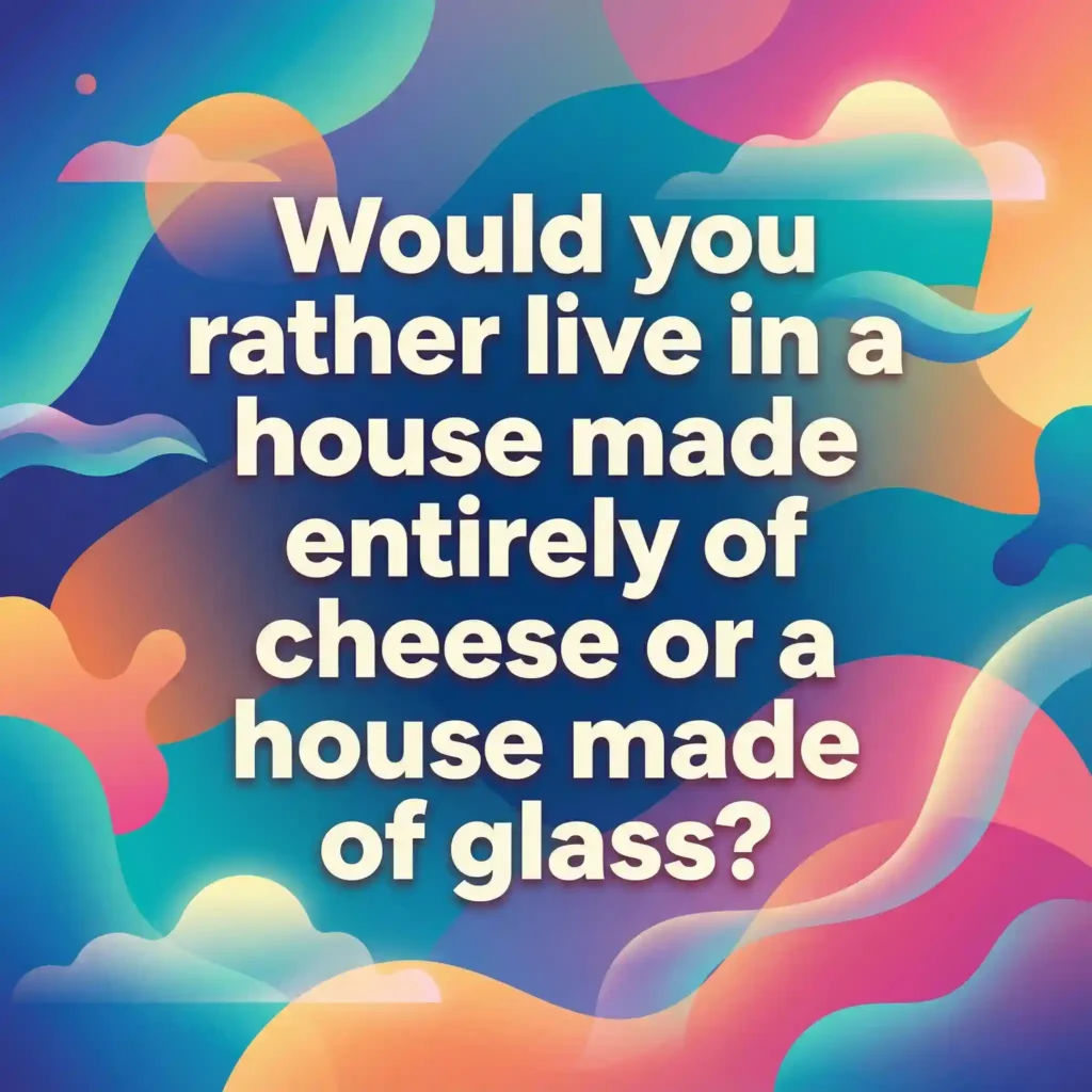 crazy would you rather questions image