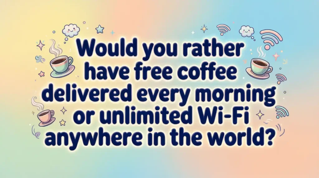 funny would you rather questions for adults image