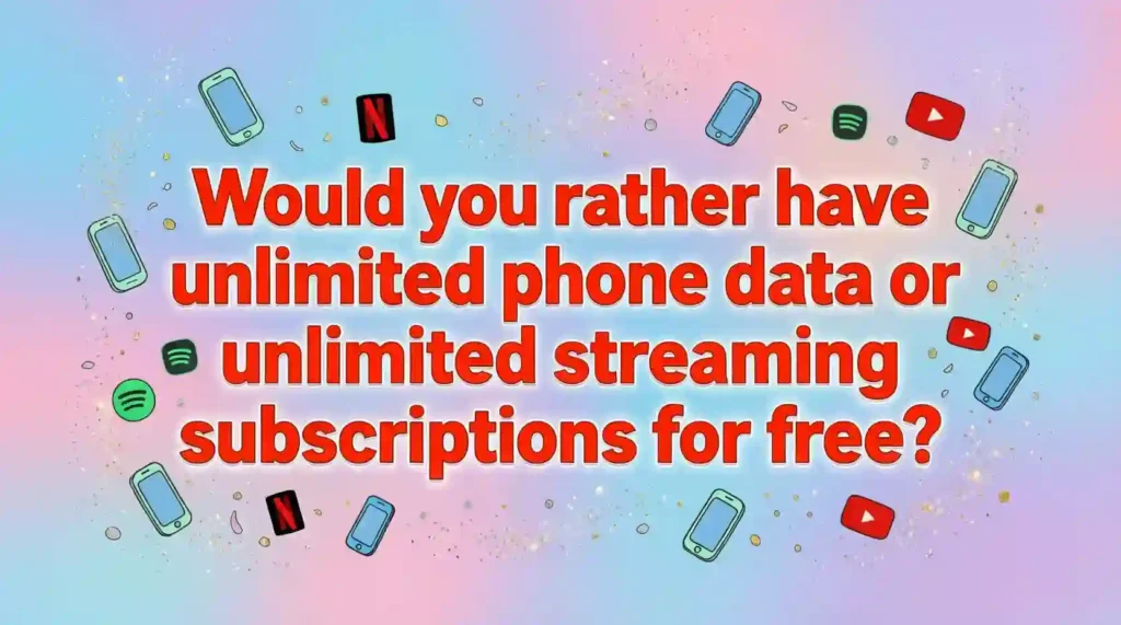 funny would you rather questions for teens image