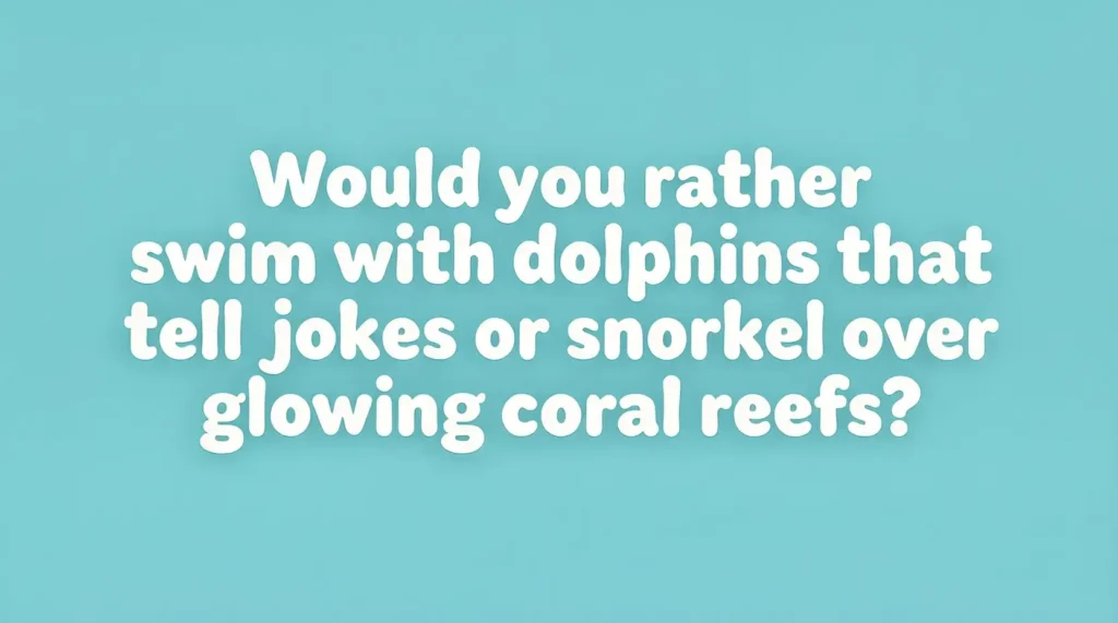 summer would you rather questions for kids image