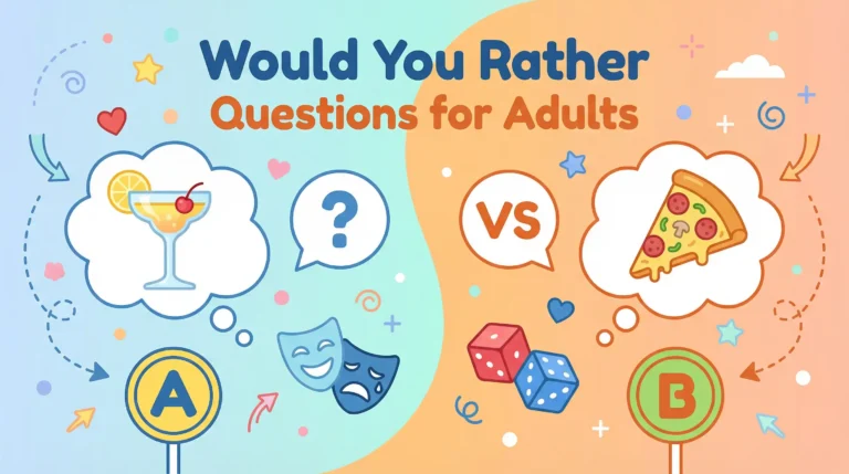 360+ Would You Rather Questions for Adults – funny flirty weird thought provoking Would You Rather Questions for Adults image image