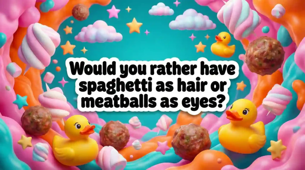 crazy funny would you rather questions image