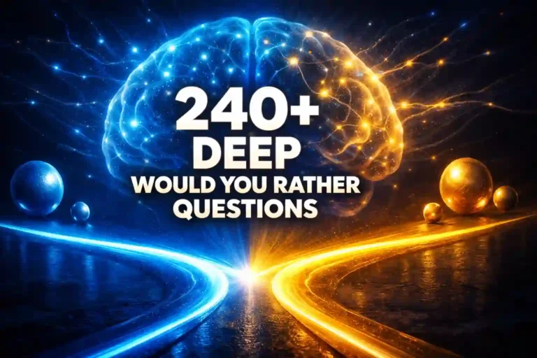 240+ Deep Would You Rather Questions to Challenge Your Mind 240+ Deep Would You Rather Questions