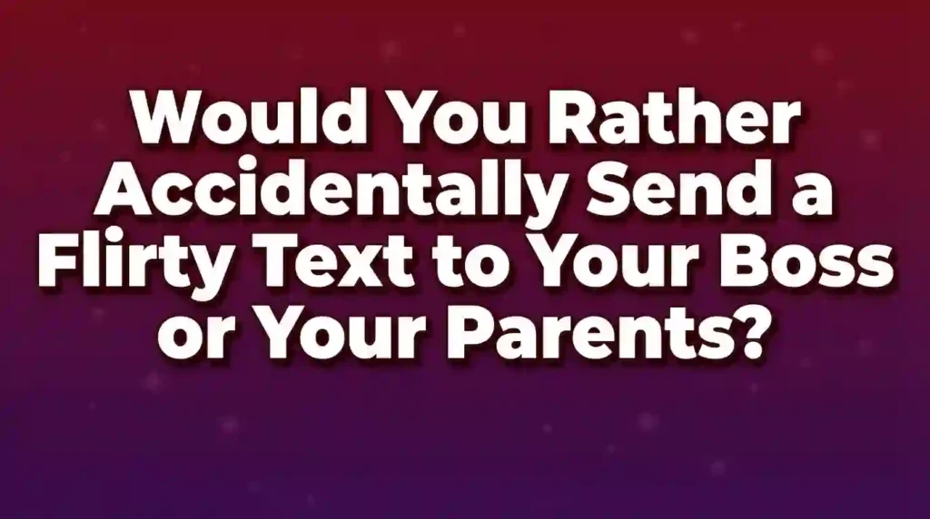 hilarious would you rather questions dirty image