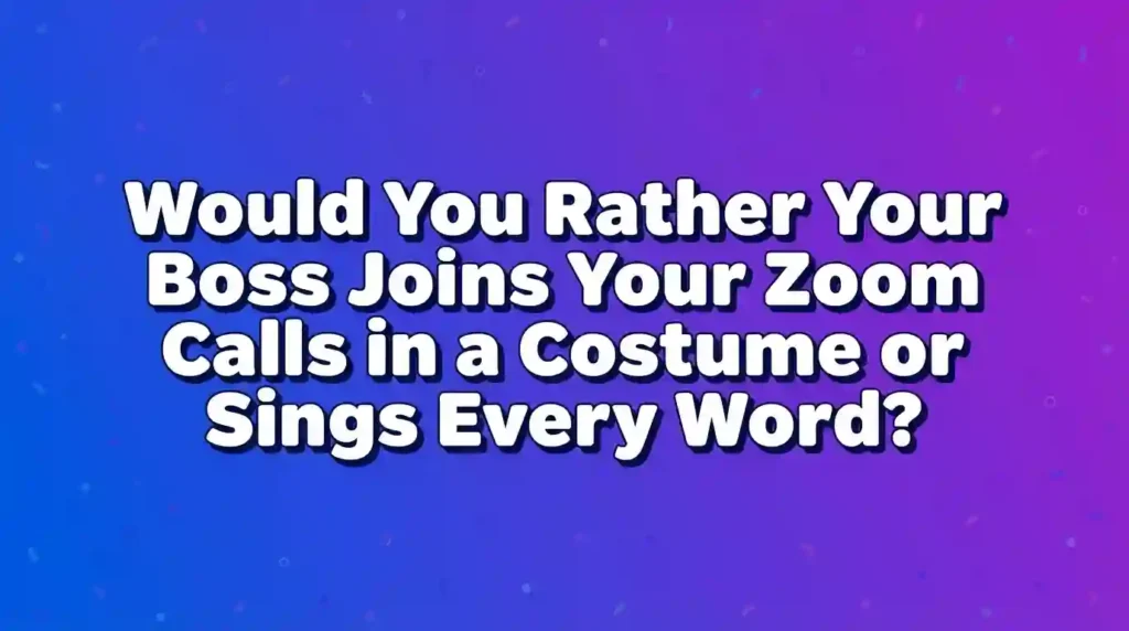 hilarious would you rather questions for adults image