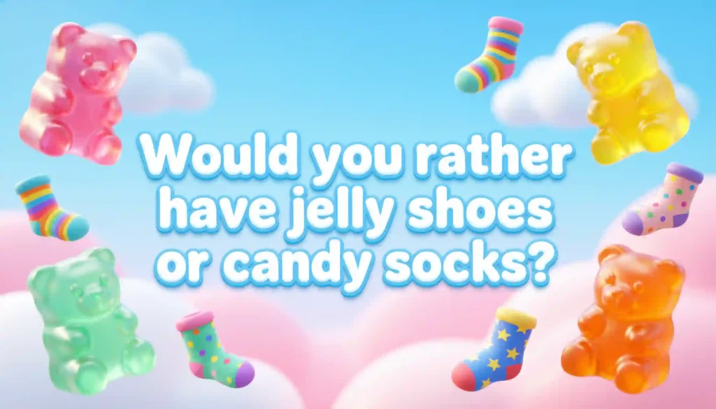 weird would you rather questions for kids image