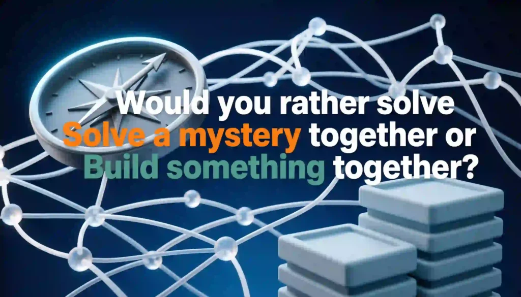 would you rather questions for work team building image