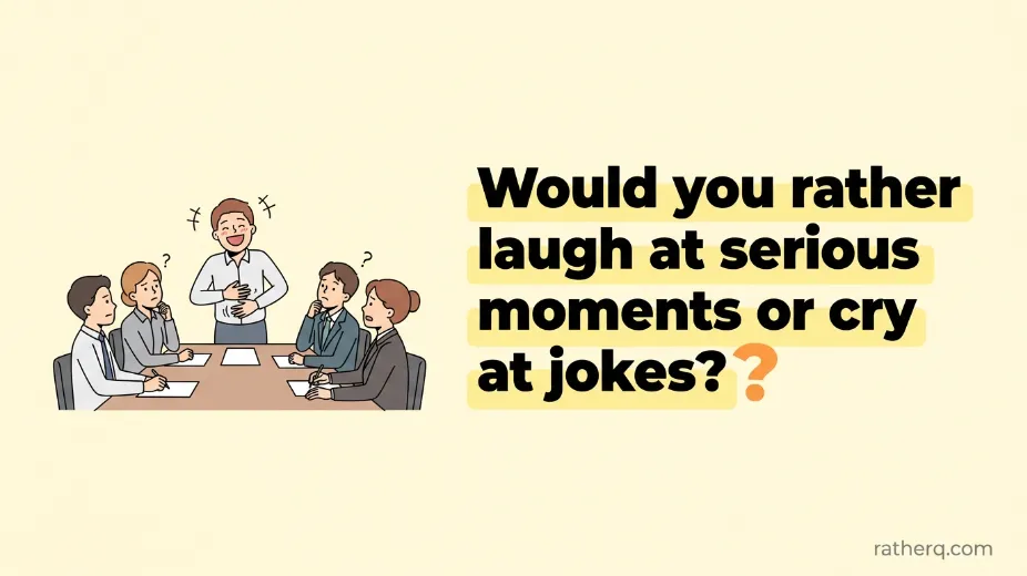 funny would you rather questions for adults image