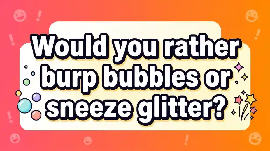 funny would you rather questions for kids image