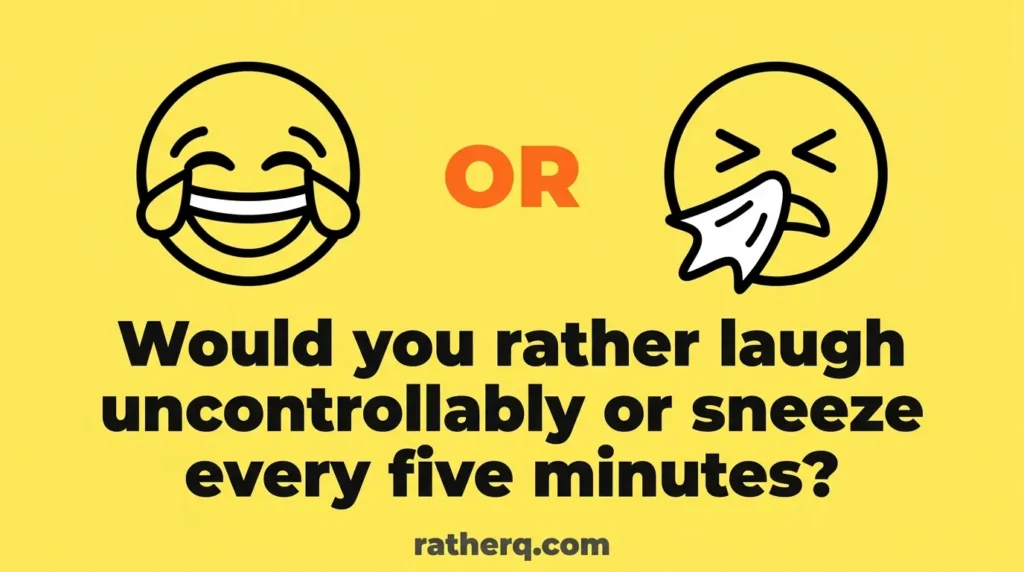 game would you rather questions funny image