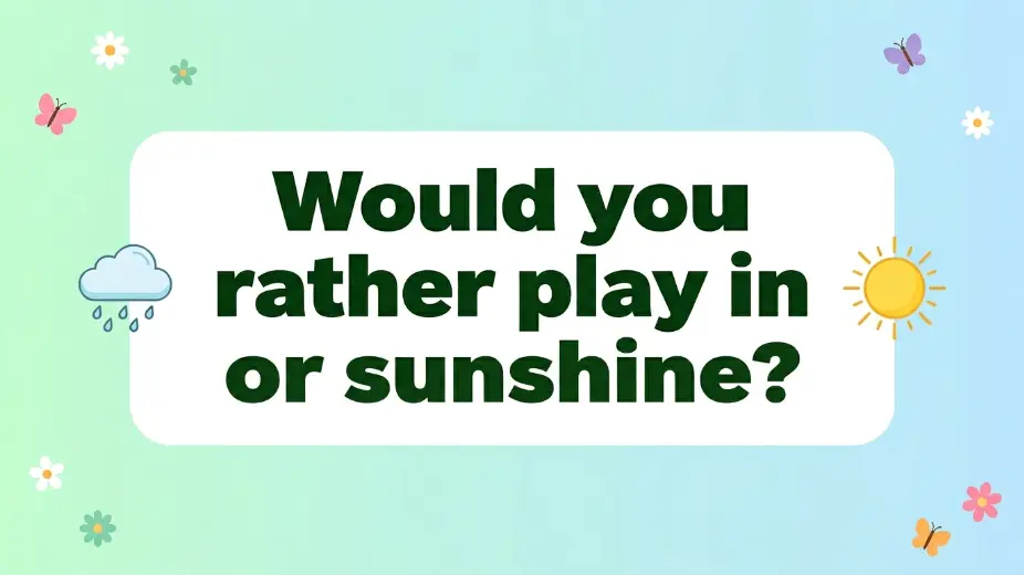 spring would you rather questions for kids image