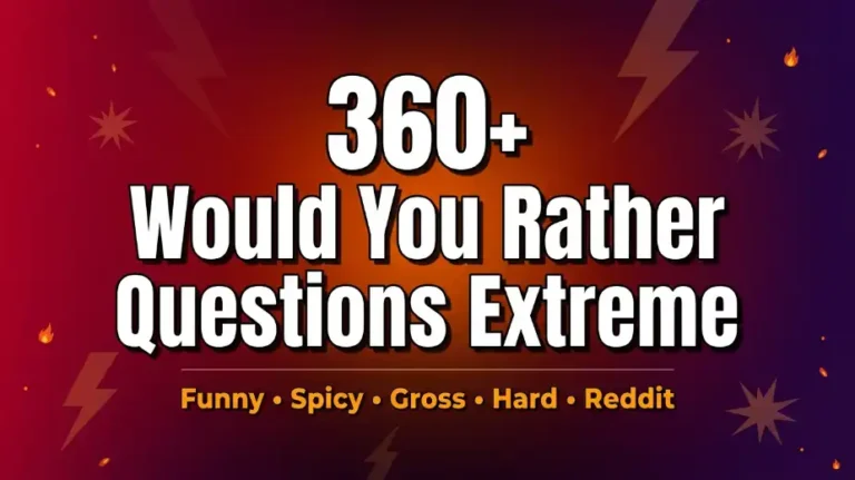 would you rather questions extreme image