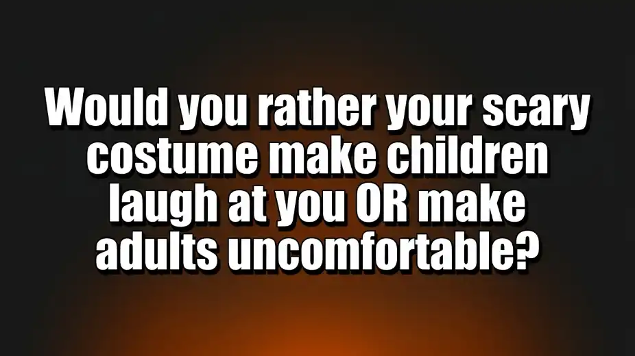 would you rather halloween questions for kids image