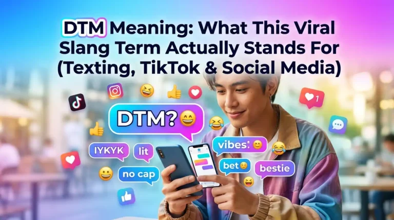 DTM Meaning: What This Viral Slang Term Actually Stands For (Texting, TikTok & Social Media)