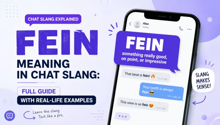 Fein Meaning in Chat Slang: Full Guide with Real-Life Examples