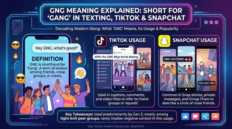 GNG Meaning Explained: Short for “Gang” in Texting, TikTok & Snapchat mjy ek professional attractive blog article post bna kr do jiska title ya hai "GNG Meaning Explained: Short for “Gang” in Texting, TikTok & Snapchat"