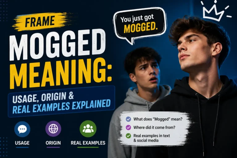 Frame Mogged Meaning: Usage, Origin & Real Examples Explained