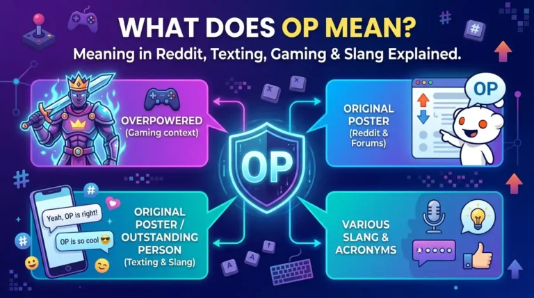 What Does OP Mean? Meaning in Reddit, Texting, Gaming & Slang Explained