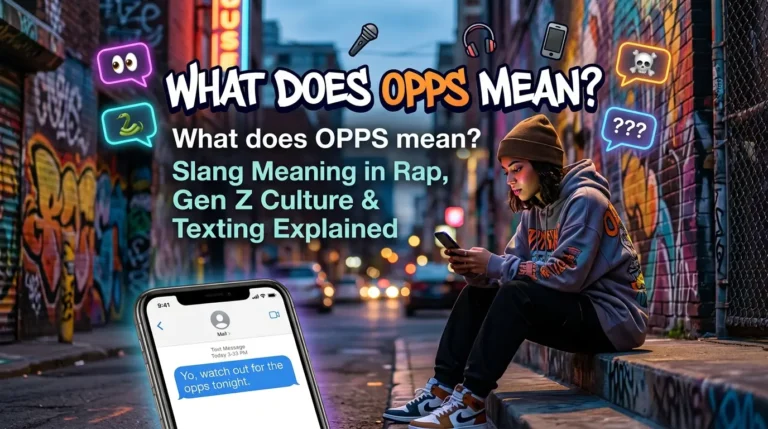 What does OPPS mean? Slang Meaning in Rap, Gen Z Culture & Texting Explained