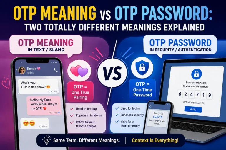 OTP Meaning vs OTP Password: Two Totally Different Meanings Explained