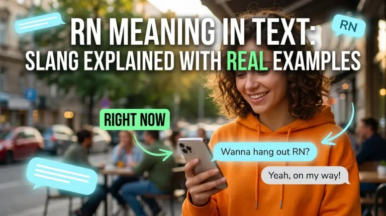 RN Meaning in Text: “Right Now” Slang Explained with Real Examples
