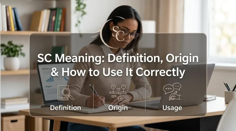 SC Meaning: Definition, Origin & How to Use It Correctly